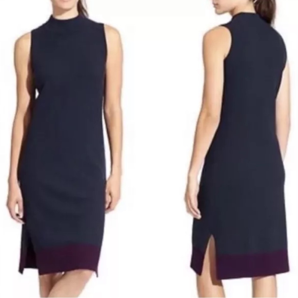 Athleta Winterlude wool sleeveless ribbed midi dress
